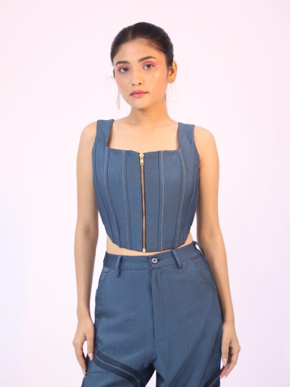 WAVY STRAIGHT FIT PANTS